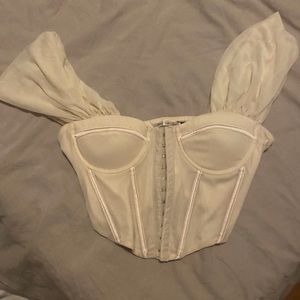 Off the shoulder corset